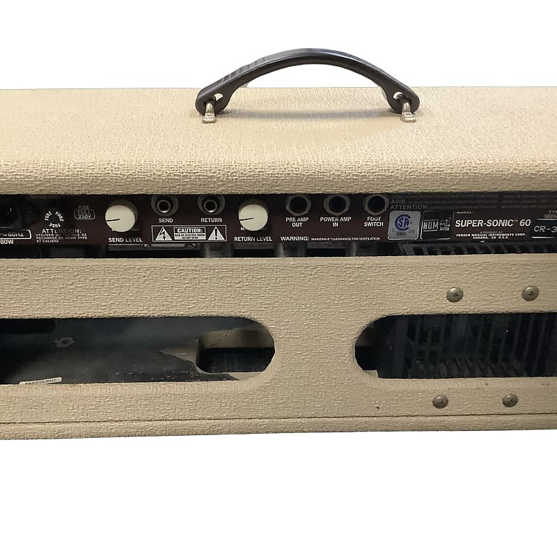 Fender Super Sonic 60W Head with Bottom Flap, Right Pocket and