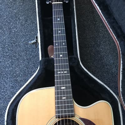 Alvarez by Kazuo Yairi DY74C acoustic electric guitar made in Japan 1980s in v.good-excellent condition with original hard case with key. image 9