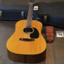Vintage! 1970 Martin D-18S Natural Acoustic Dreadnaught Guitar w/ Brazilian Board & Slotted Headstock + Case (6125)