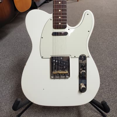 Used K-Line Truxton 2013 Electric Guitar Tele Telecaster Style White with Tweed Case Alder Body image 1