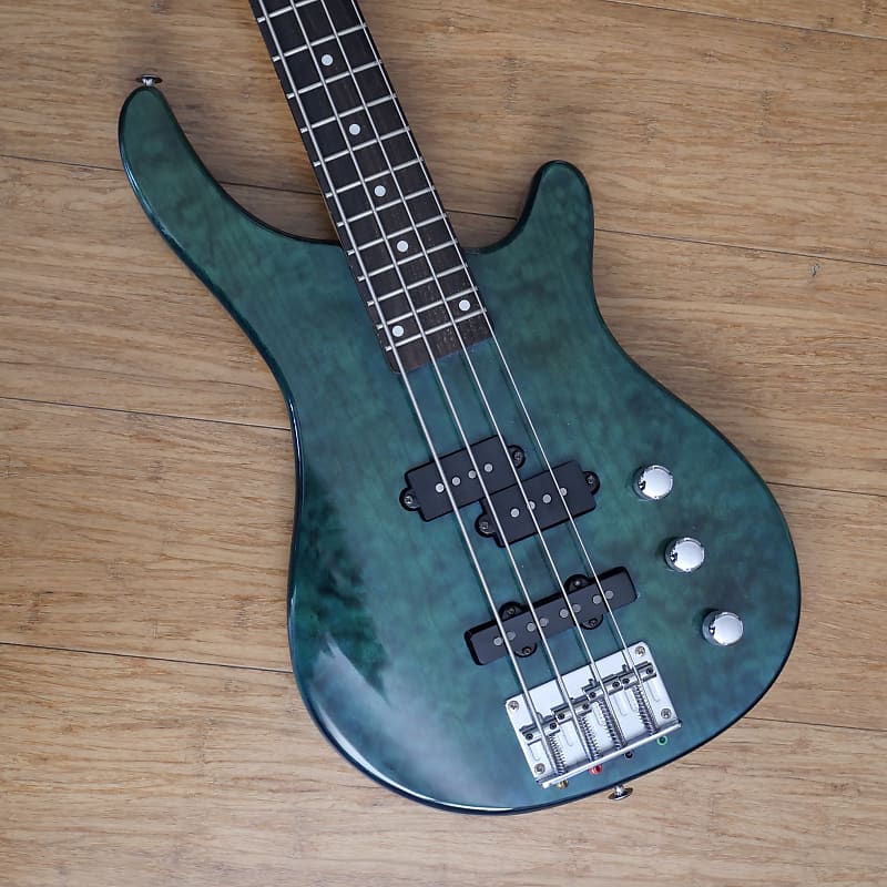 Samick Artist Series 4 String Bass 1997 Marbled Green Reverb 5628