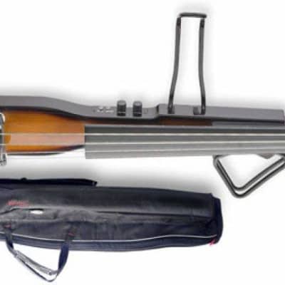 Stagg EDB-3/4-VBR 3/4-Size Electric Double Bass w/ Gig Bag Violin Brown