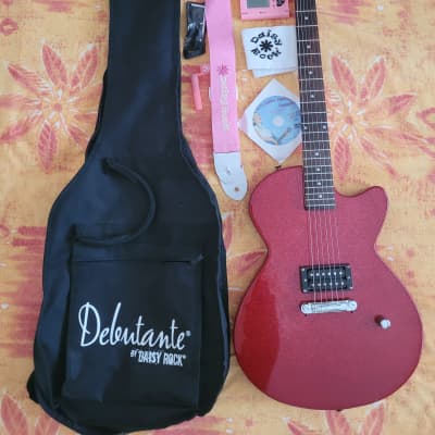 Daisy Rock  Debutante Cosmic- Pink with bag and extras image 2