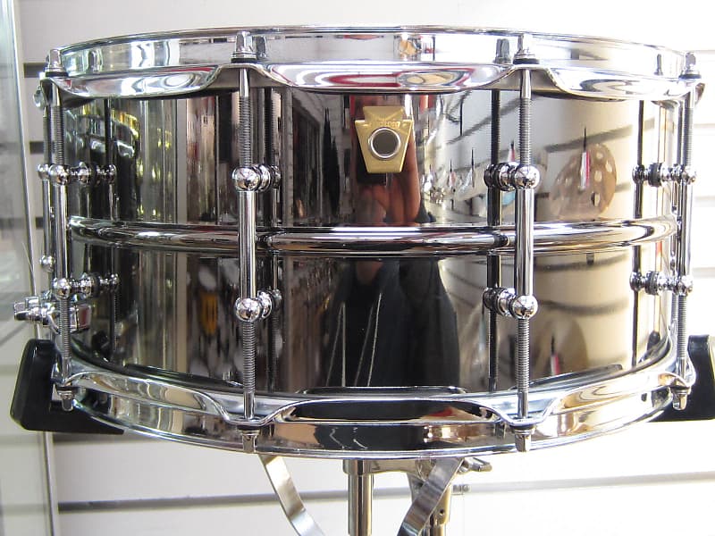 Ludwig LB417T Black Beauty 6.5x14" Brass Snare Drum with Tube Lugs image 2