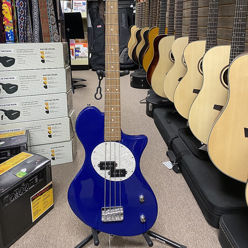 First Act Electric Bass Guitar Blue