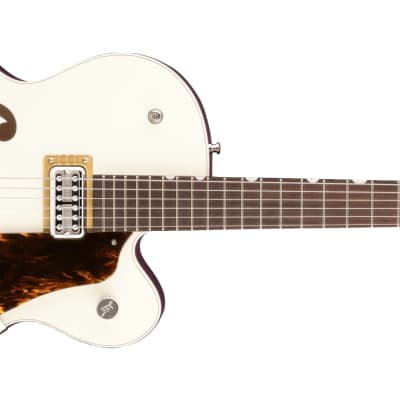 GRETSCH - G6118T Players Edition Anniversary Hollow Body with String-Thru Bigsby  Rosewood Fingerboard  Two-Tone Vintage White/Walnut Stain - 2401157805 for sale