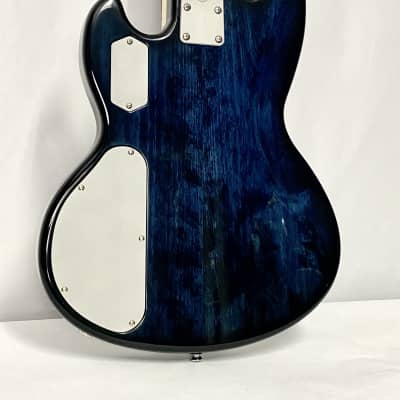 Form Factor Audio Wombat JS5 5-String  Bass Midnight Blue Gloss 35" Scale image 5