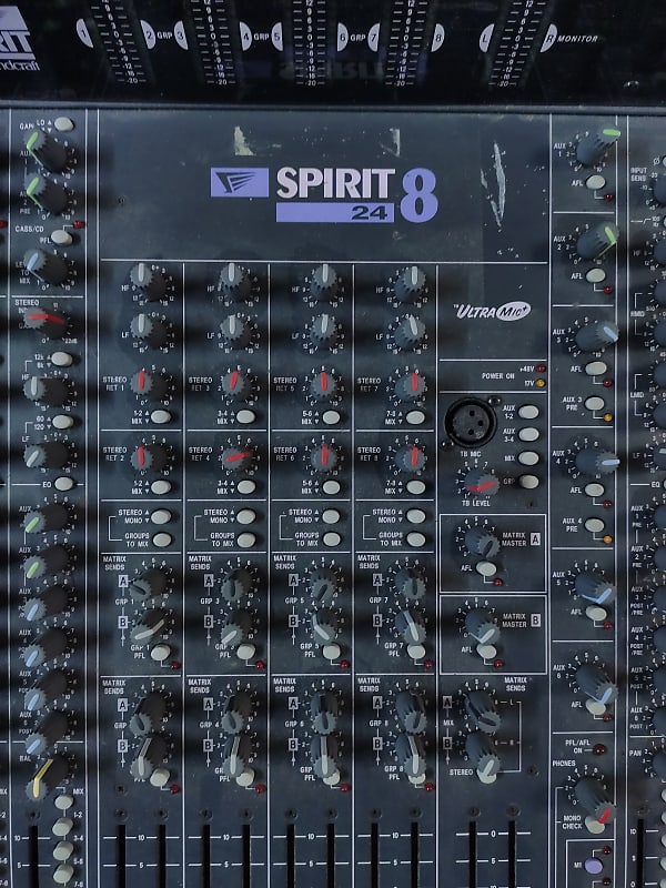 Soundcraft Spirit Live 8 24 Channel Mixer (With FlightCase) | Reverb