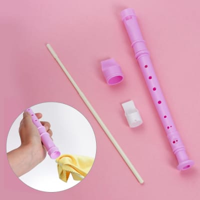 12 Pack 8 Hole Soprano Recorders Descant Flute With Cleaning Rod German Style For Chrildren Kids Beginner Graduation Or Back To School Gift (Pink) image 5
