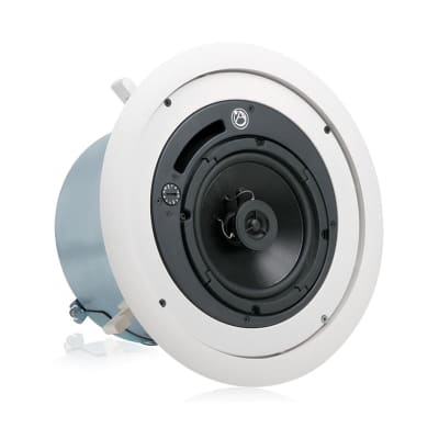 Atlas Sound FAP62T 6  Coaxial In-Ceiling Speaker with 70.7/100V-32W Transformer & Ported Enclosure, 8 Bypass (Pair, White) image 3