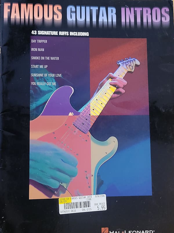 Famous Guitar Intros Book 1988 | Reverb