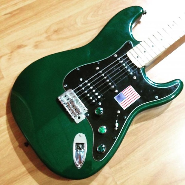 Dark green stratocaster online