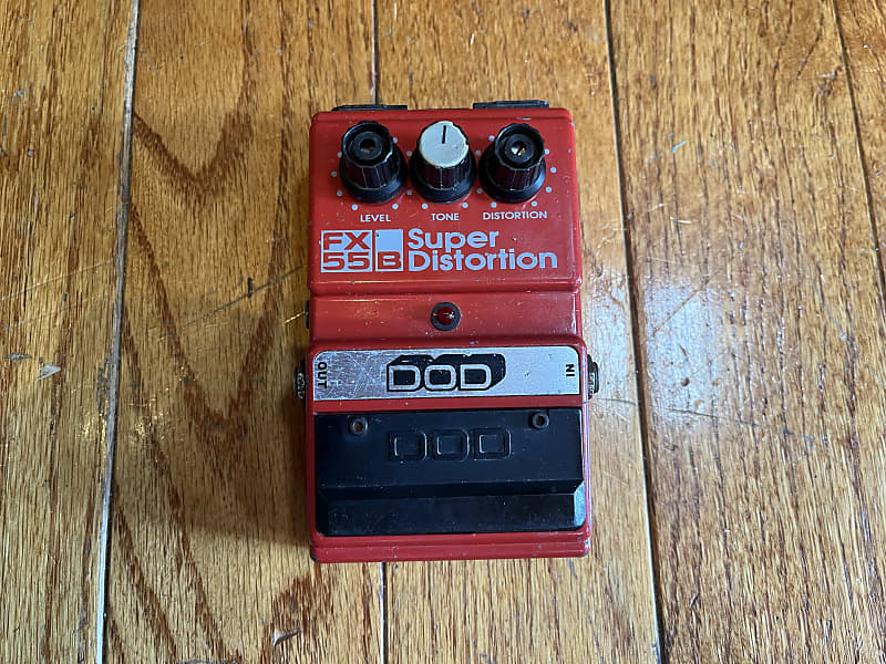 DOD Supra Distortion FX55-B Red 1990s | Reverb