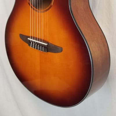Yamaha NTX1 Acoustic Electric Nylon String Classical Guitar, Brown Sunburst image 3