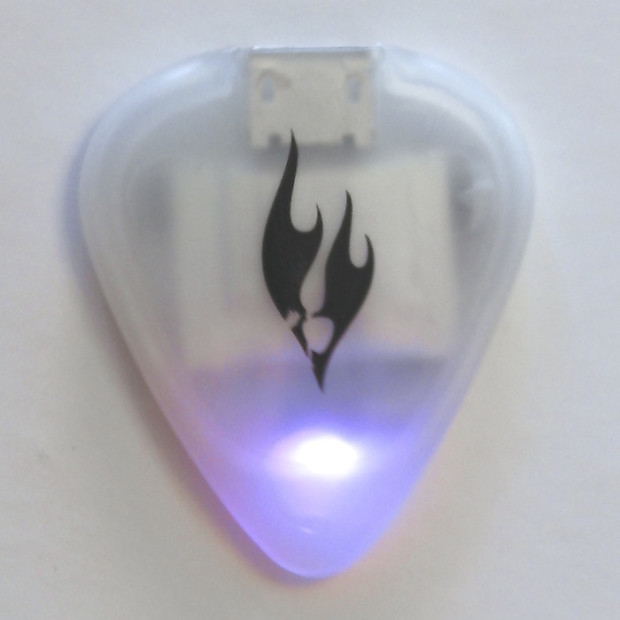 Capacitron Firefly LED Guitar Pick Classic Purple
