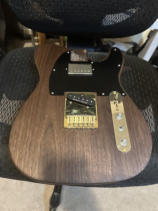 S.M. Wolk Custom Guitars & Basses Pickwicker-T Walnut Supreme 2024 - Oil image 1