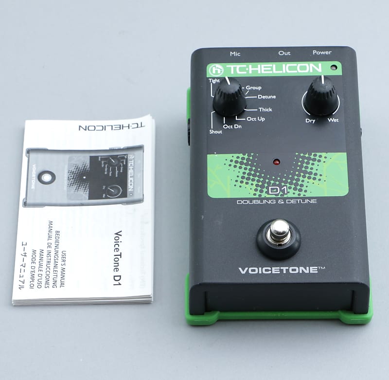 TC Helicon Voicetone D1 Doubling & Detune Vocal Effects Pedal P-23309