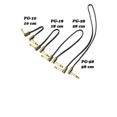 EBS PCF-PG28 Premium Gold Flat patch cable 28 cm mono angled image 12
