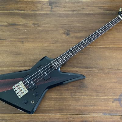 Aria Pro II, Explorer Bass, ZZB Deluxe, Black Thunderbolt, MIJ