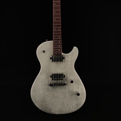 Skermetta Guitars Petros R-100 in White Doghair Satin image 3