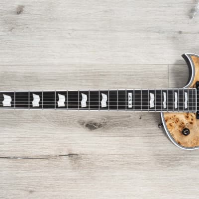 ESP E-II Eclipse Guitar w/ Case, Buckeye Burl Top, Ebony, Blue Natural Fade image 18