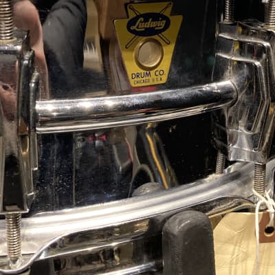 Ludwig - 14x5" Supraphonic, Trans Badge Snare Drum 1958-1959 - Chrome Over Brass. Stunning! image 6
