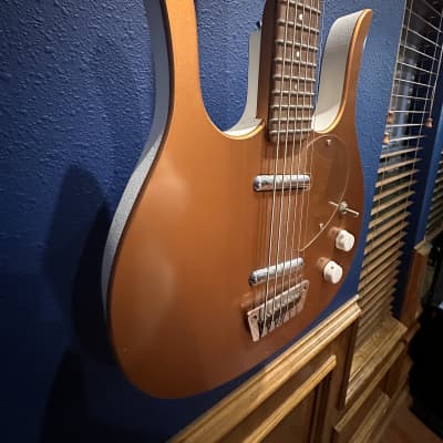 Jerry Jones Longhorn 1988-1990 Electric Guitar Bass - Beautiful Burnt Orange image 14