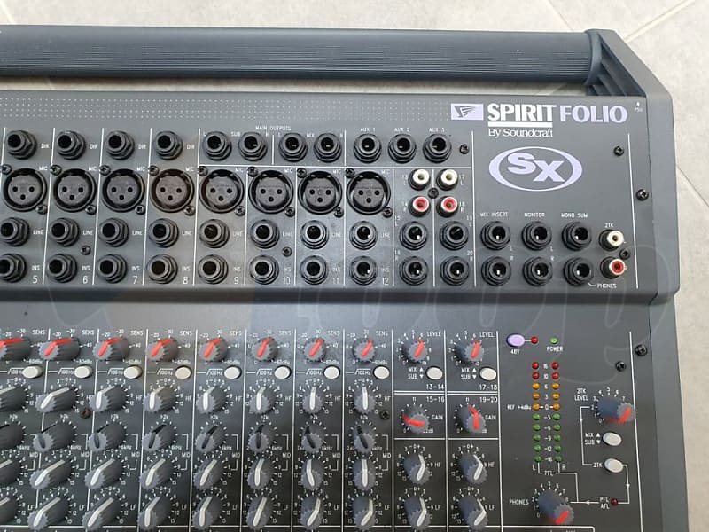 Soundcraft Spirit Folio SX mixer 20 channels