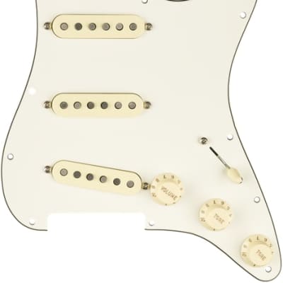 Genuine FENDER Pre-Wired FAT '50s Loaded Strat 11-Hole PARCHMENT Pickguard image 1