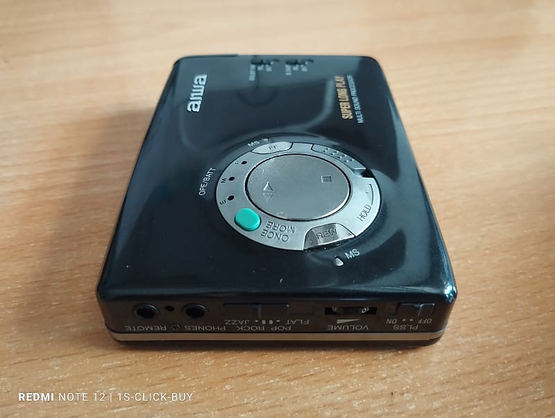 Aiwa walkman Cassette player HS PX 830 black working video