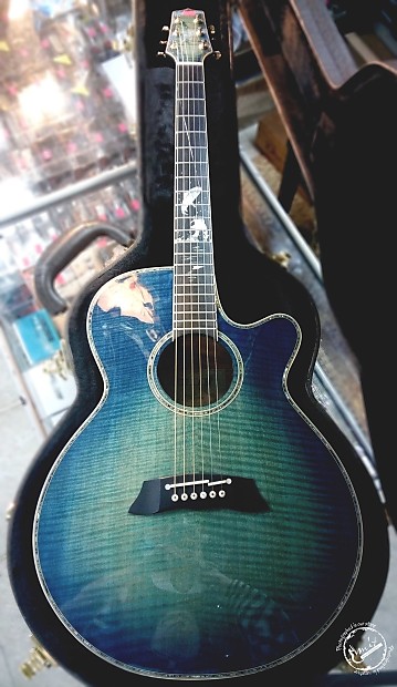 Takamine LTD2016 DECOY 2016 Green Blue Burst | Reverb Takamine LTD2016 DECOY 2016 Green Blue Burst | Reverb
