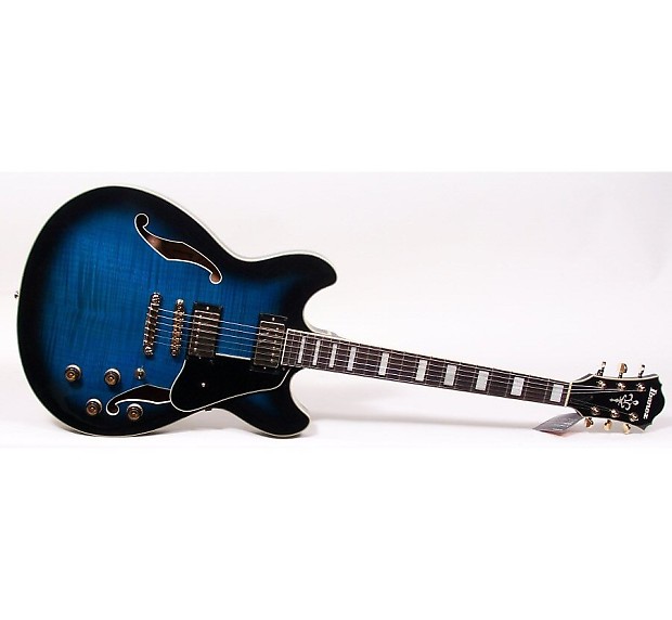 Ibanez Artcore AS93 Electric Guitar AS93BLS BLUE SUNBURST FLAME TOP AS93BLS Semi Hollo