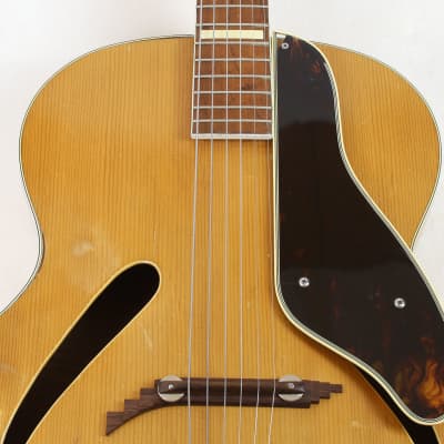 Vintage 1943 GRETSCH Synchromatic 160 Acoustic Archtop w/Cat's Eye F-Holes, Natural Finish image 12