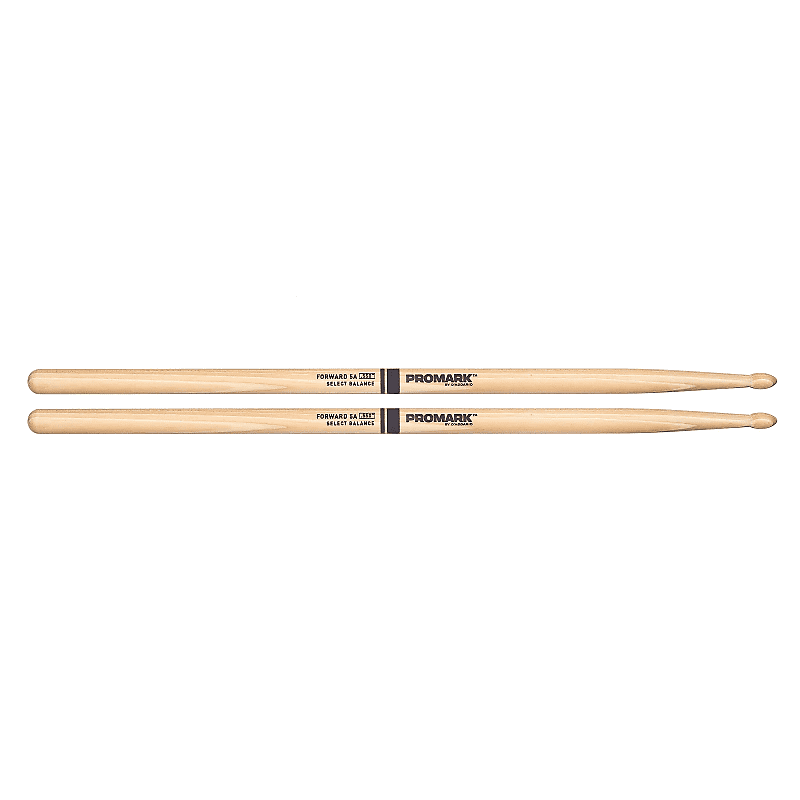 Pro-Mark FBH550TW Forward 5A .550" Hickory Tear Drop Wood Tip Drum Sticks image 1