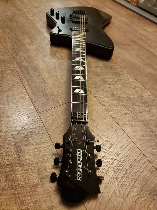 Rare Fernandes Vertigo Elite in Satin Black w/sustainer Pickup