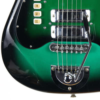 1960s Galanti Kapa Made in Italy Green Burst Gemelli Polverini Vintage Electric Guitar | Green Burst! Hopf Crucianelli image 17
