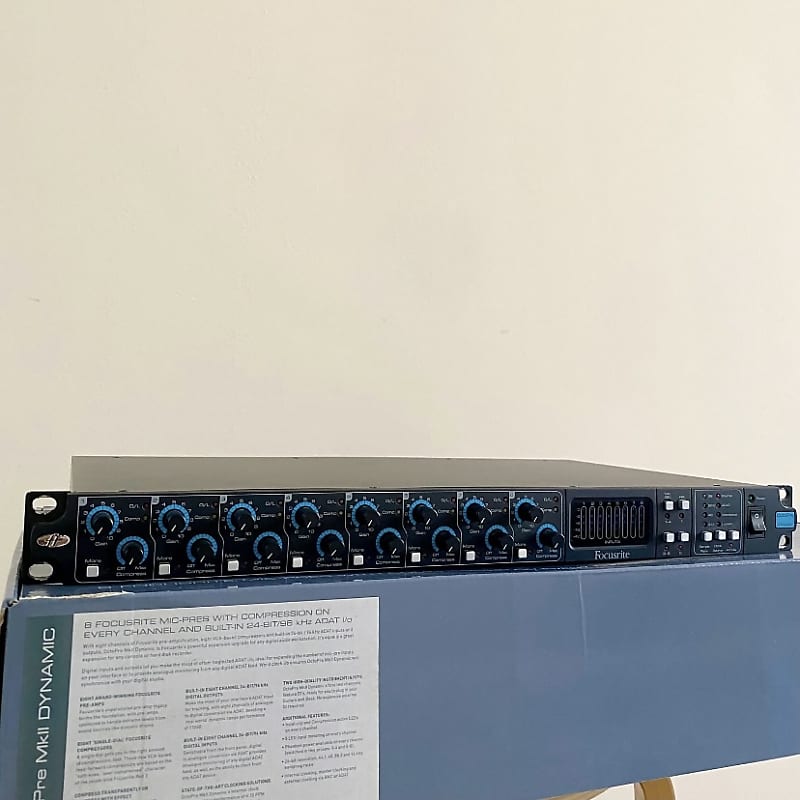 Focusrite OctoPre MkII Dynamic 8-Channel Mic Preamp with Compressors and  ADAT Digital Outputs