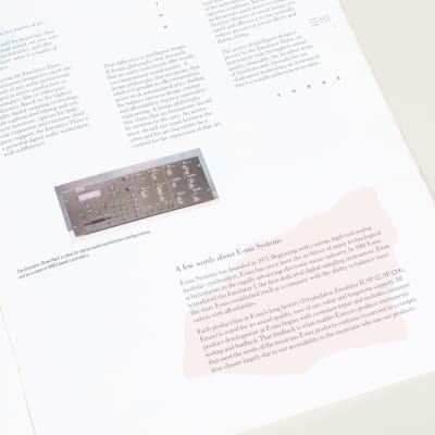 E-MU Systems Emulator III sampler original brochure image 3