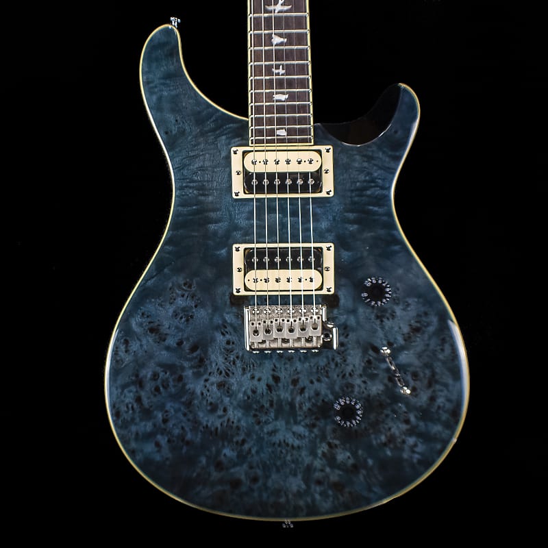 Paul Reed Smith PRS Limited Edition SE Custom 24 Exotic Poplar Burl Whale  Blue (9986)