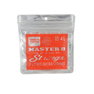 Master 8 Smooth Coated Electric Guitar Strings 10-46