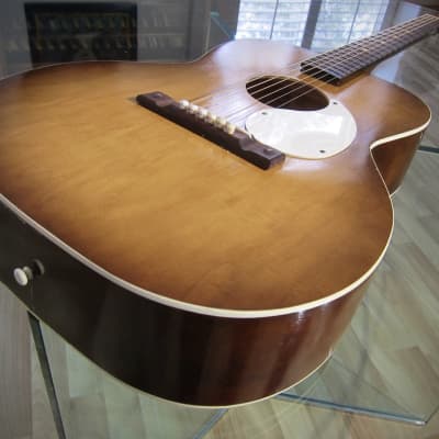 Airline Acoustic Guitar Concert Sized by Kay of Chicago for Montgomery Wards Circa-1960s Sunburst image 10