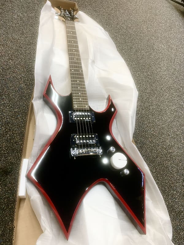 B.C. Rich Warlock Black with Red Trim | Reverb