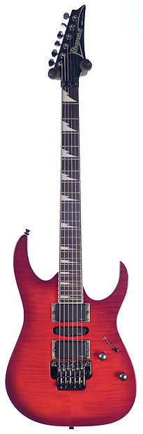 ギター RG370FMZ DISC Ibanez RG370FMZ Electric Guitar, Transparent Grey Burst