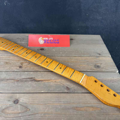 Real Life Relics Curly Flame Maple Telecaster® Style Neck 21 Fret TMMF21 #1
