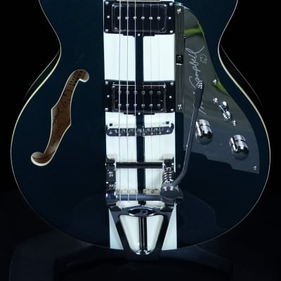 Duesenberg Mike Campbell 40th Anniversary Electric Guitar - Catalina Green/White Twinstripes image 2