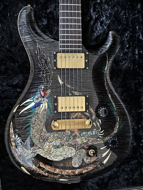 Rare Carlos Santana’s Personal Custom-Made PRS Dragon 2000 Guitar image 1
