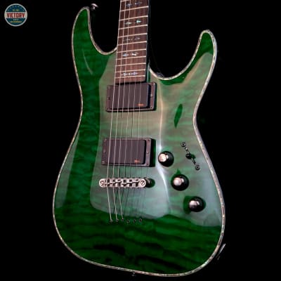 Rare Schecter Limited Edition Deep Sea Green Hellraiser C-1 | Reverb