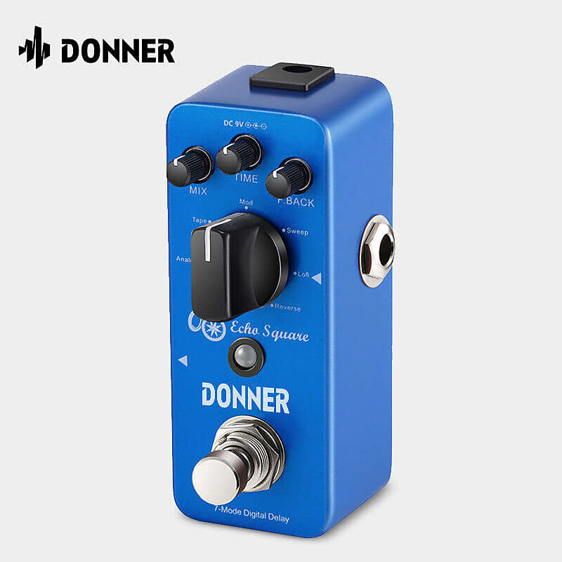 Donner 7 Modes Delay Effects Guitar Pedal Digital Analog
