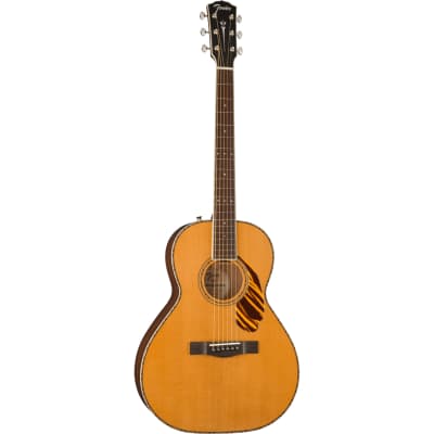 Fender PS-220E Parlor Acoustic Guitar - Natural image 3