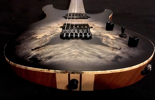 ギター Acacia Guitars Romulus 6 Buckeye Burl Acacia Guitars / Romulus 6 Modern 24f Buckeye Burl Top